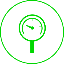 Icon representing the operation of pressure, indicating the intensity or action of pressure.