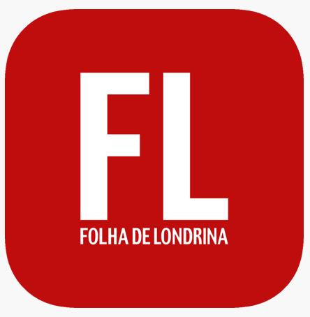 The image reveals the logo of the renowned FL Folha Londrina News Portal, a leader in the communications sector.